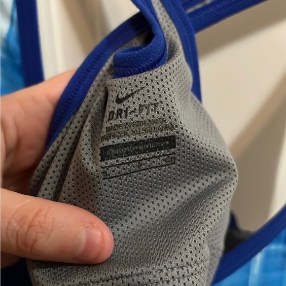 Nike Dri-Fit Crossback Blue Womens Size S - Picture 5 of 5